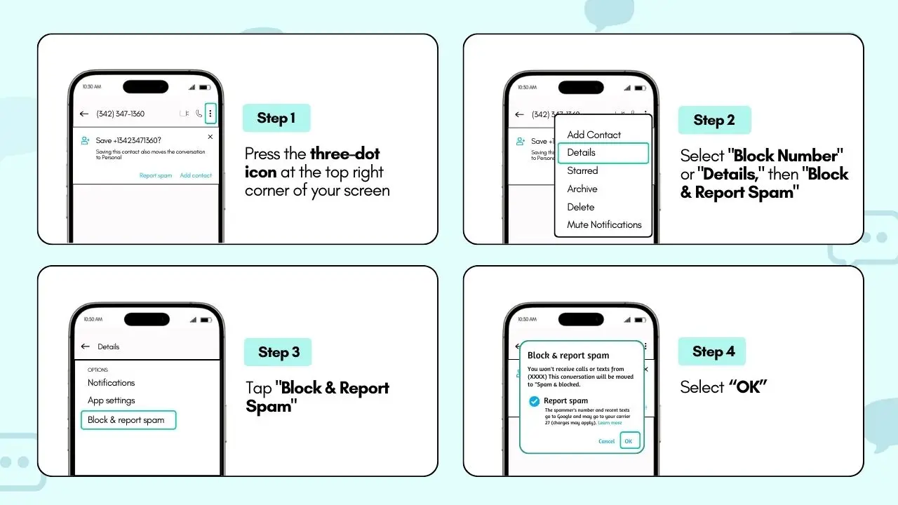 如何阻止垃圾短信：拦截和举报短信的简单步骤